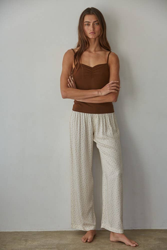 By Together - L8502 | Knit Cotton Spandex Jersey V-Neck Cami Top