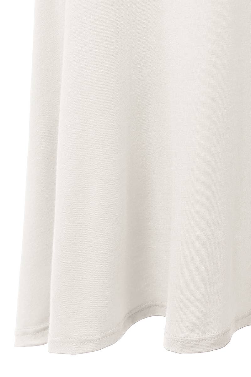 High Waist Elastic Flared Midi Skirt - NINEXIS