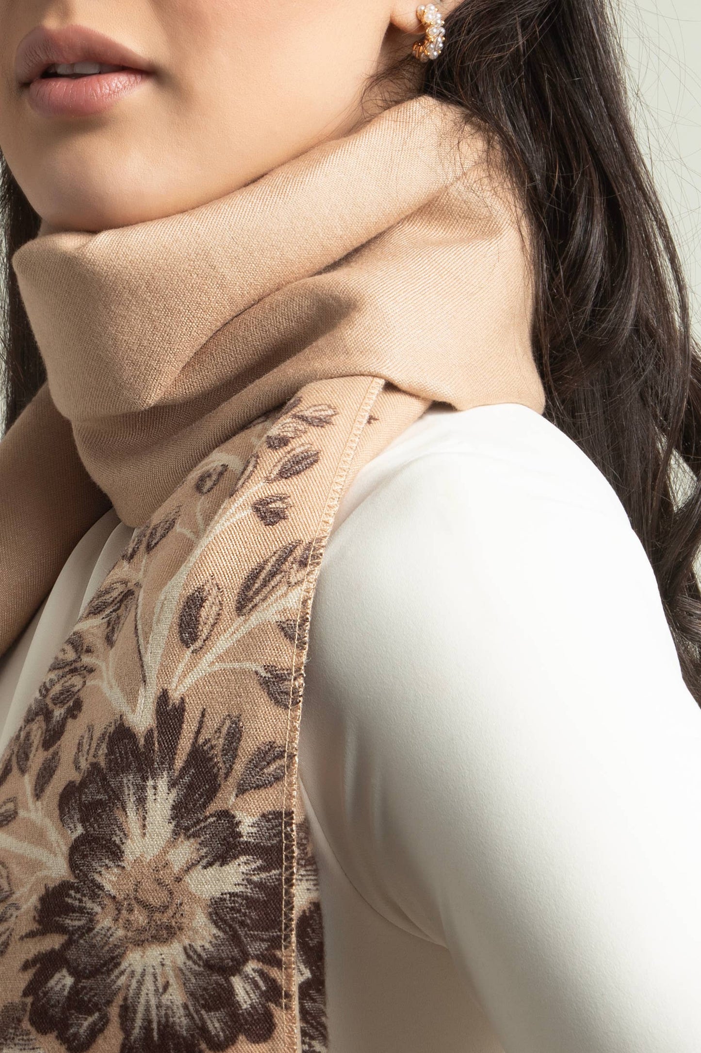 SAACHI - Reversible Floral Oversized Scarf