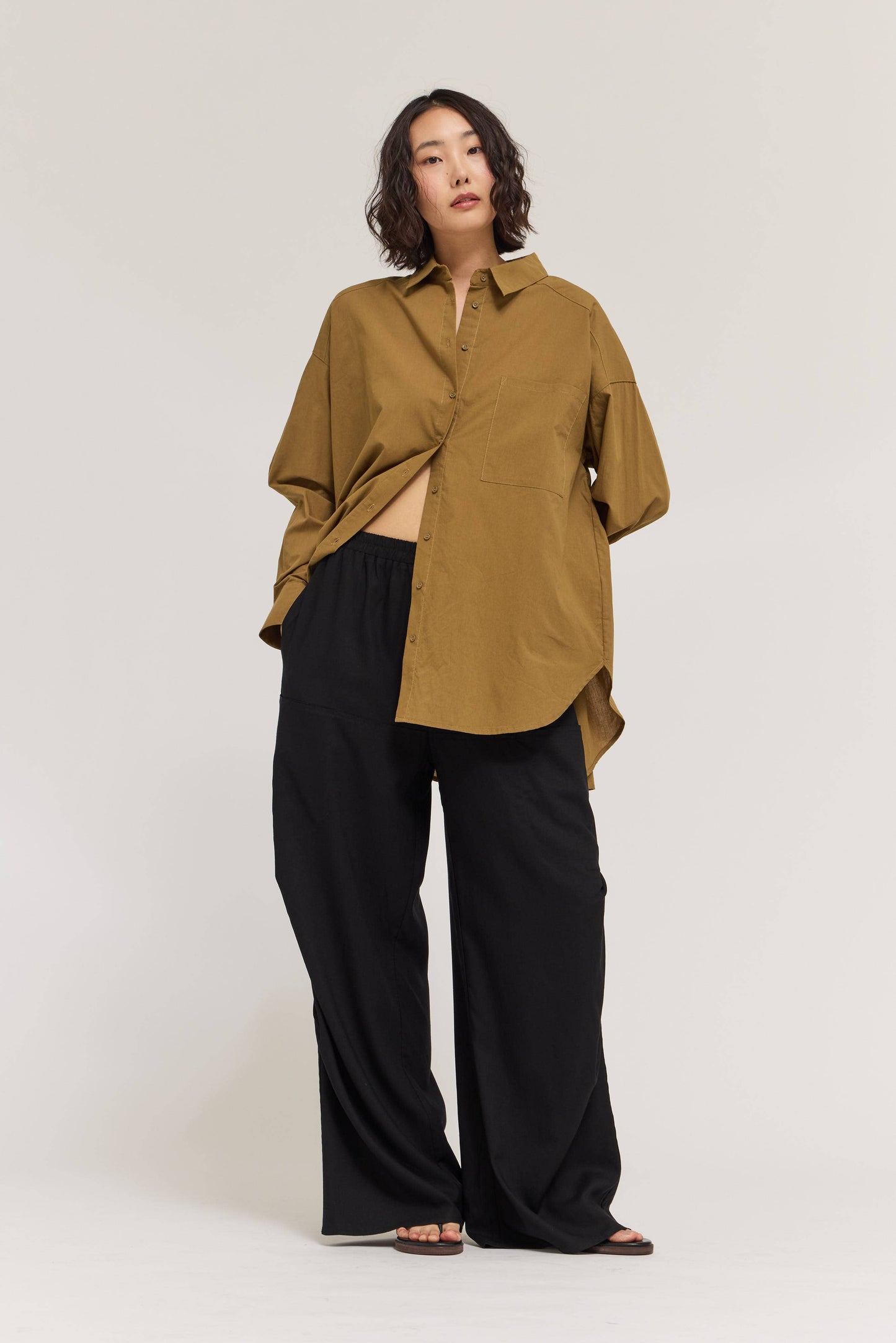 Grade & Gather -41712NS - OVERSIZED SHIRT