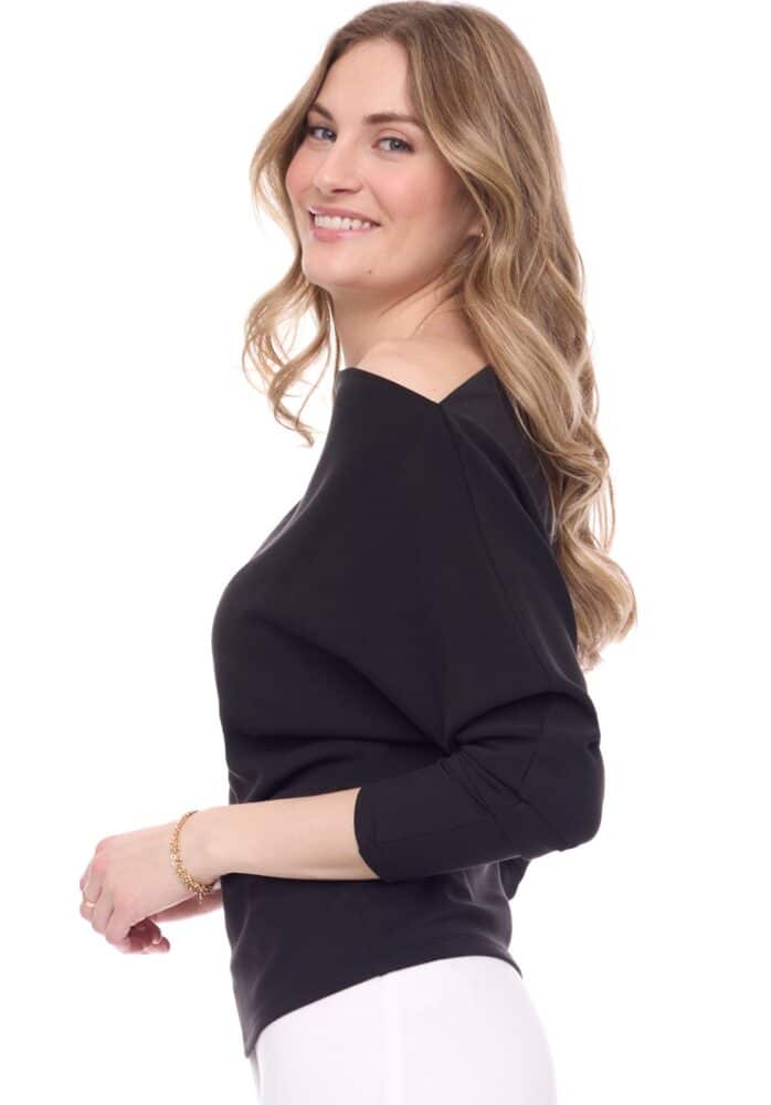 DEMI MODAL 3/4-SLEEVE TOP