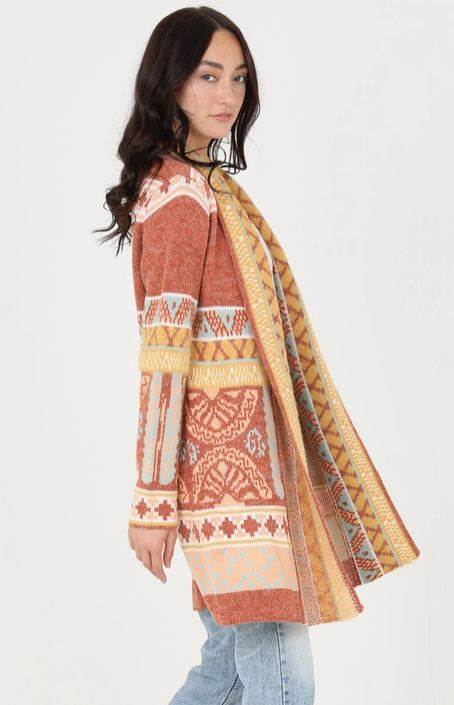 Geometric Cardigan