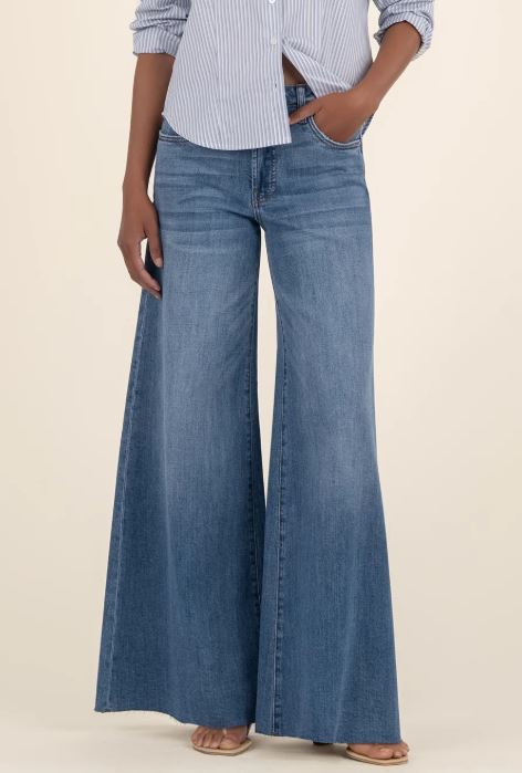 BLAKE HIGH RISE FAB AB SUPER WIDE LEG-RAW HEM