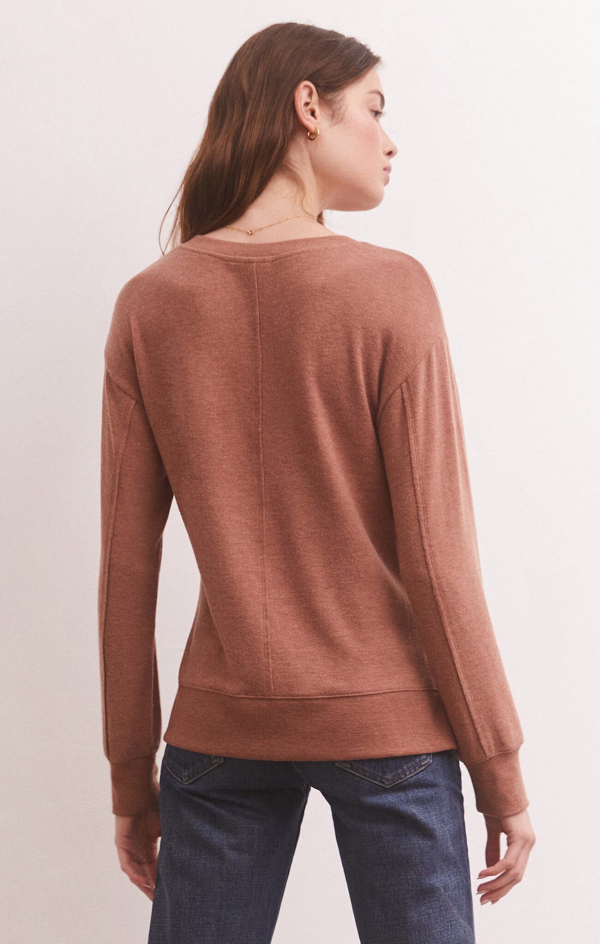 WILDER CLOUD VNECK LS TOP