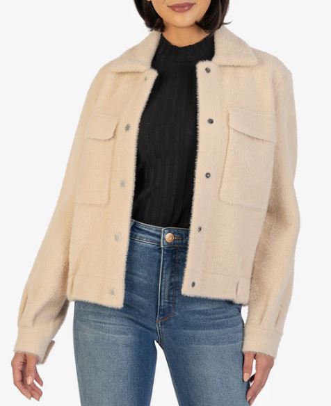 PERLA - BUTTON DOWN JACKET W/ FLAP
POCKETS