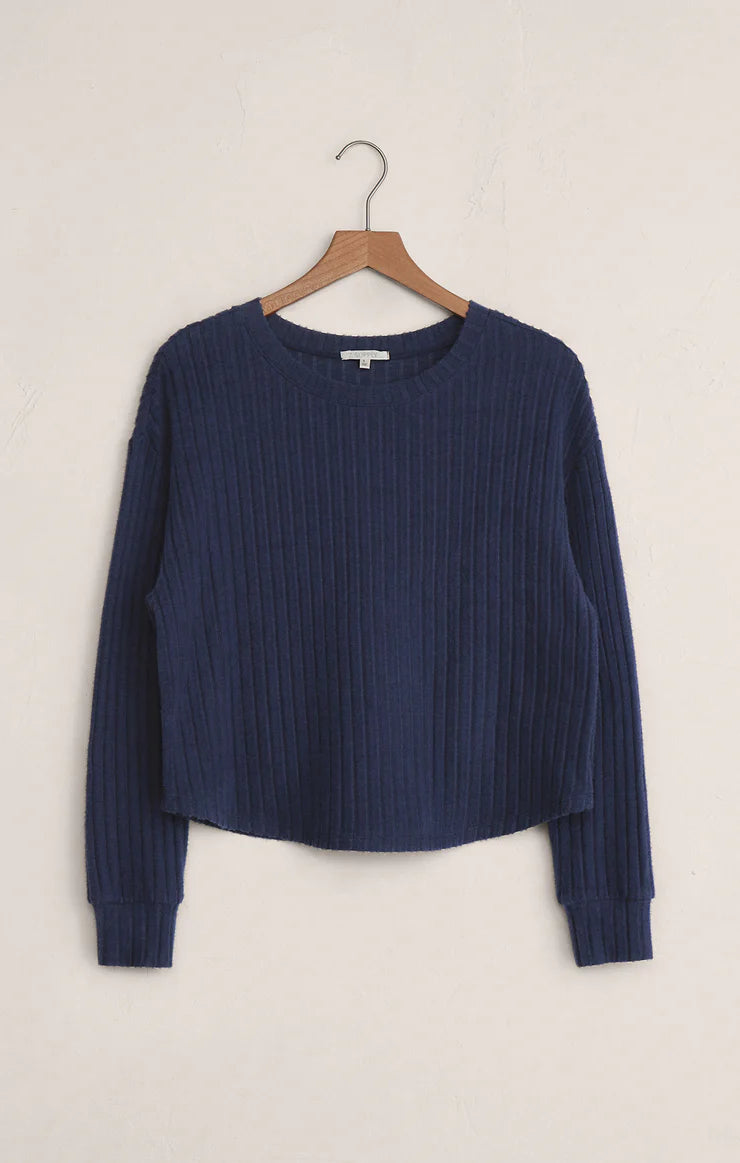 ELFIE RIB LONG SLEEVE LS TOP