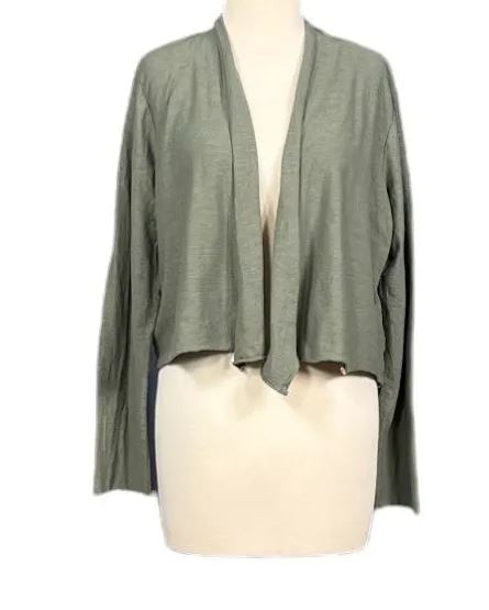 CROPPED CARDIGAN-LINEN/COTTON