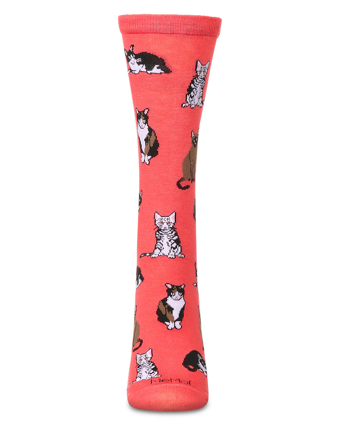 Multi Cat Breed Bamboo Crew Socks