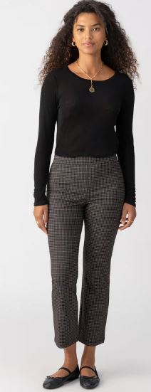 CARNABY KICK CROP - SHADOW CHECK