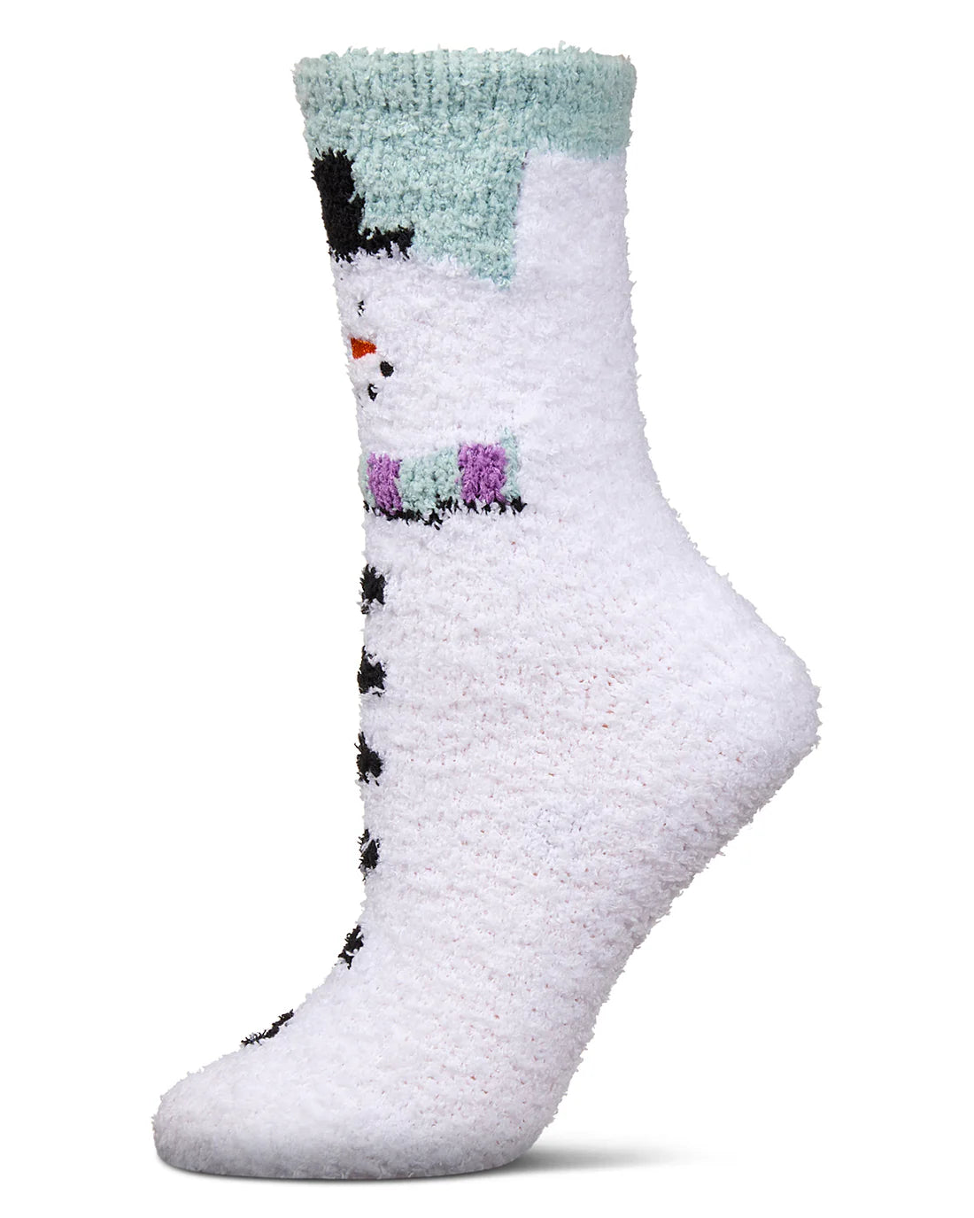 Snowman Mistle Toes Cozy Crew Socks