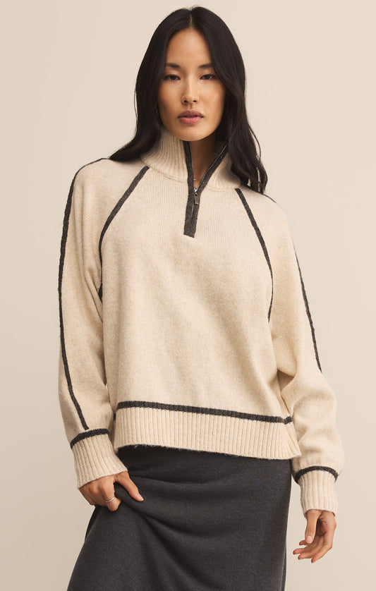 ALPS HALF ZIP SWEATER