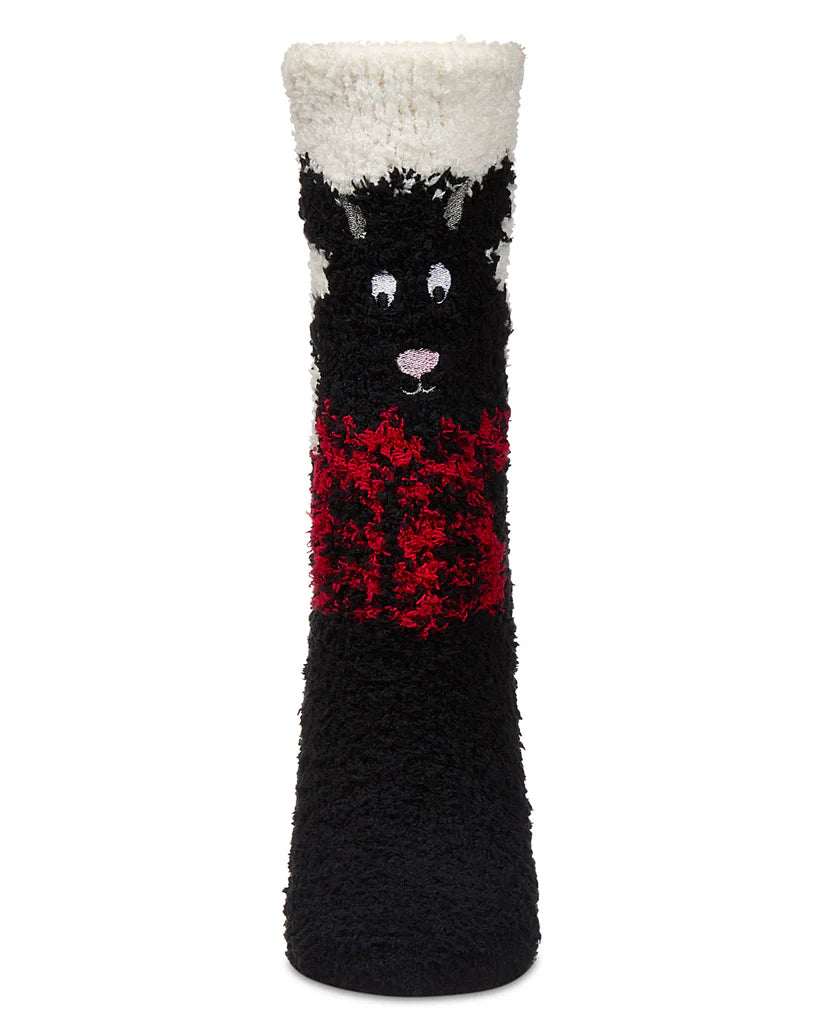 Scotty Dog Mistle Toes Cozy Crew Socks