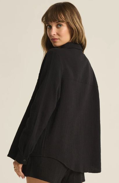 KAILI BUTTON UP GAUZE TOP