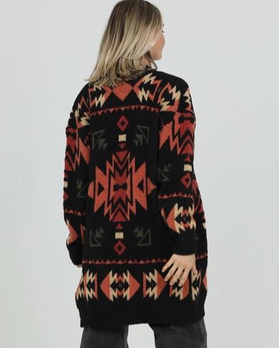 Cozy Aztec Cardigan Sweater