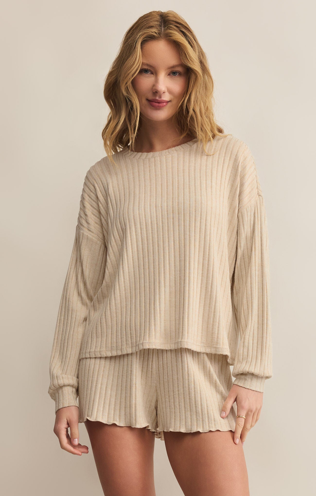 DAYDREAM RIB LONG SLEEVE TOP