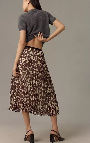 NEW PLEATED MIDI SKIRT