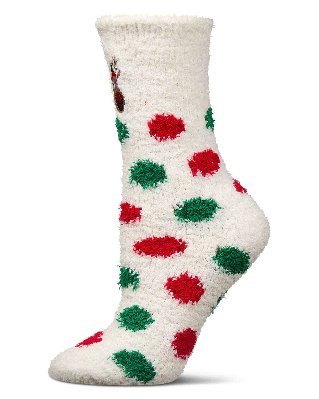 Reindeer Mistle Toes Cozy Crew Socks