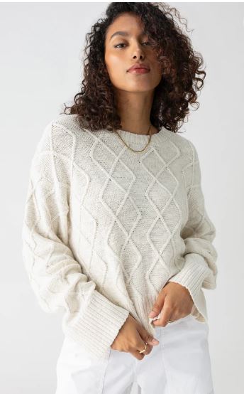 COASTAL CABLE CREWNECK