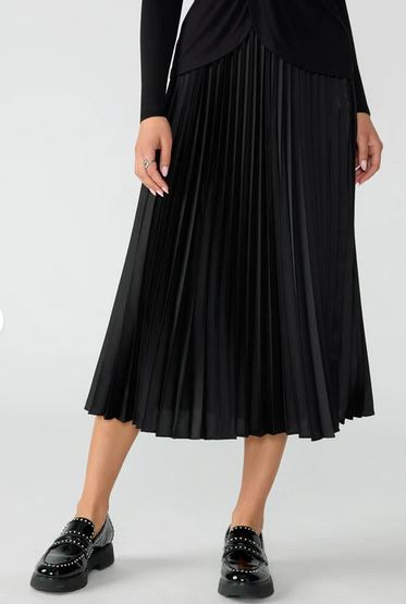 EVERYDAY PLEATED SATIN SKIRT