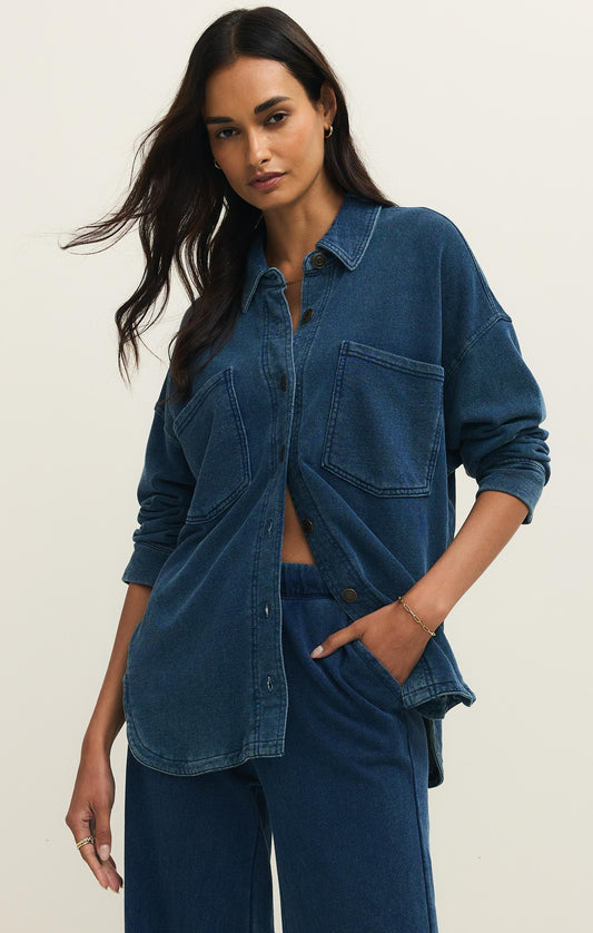 ALL DAY KNIT DENIM JACKET