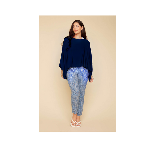 CROP PONCHO KNIT SWEATER