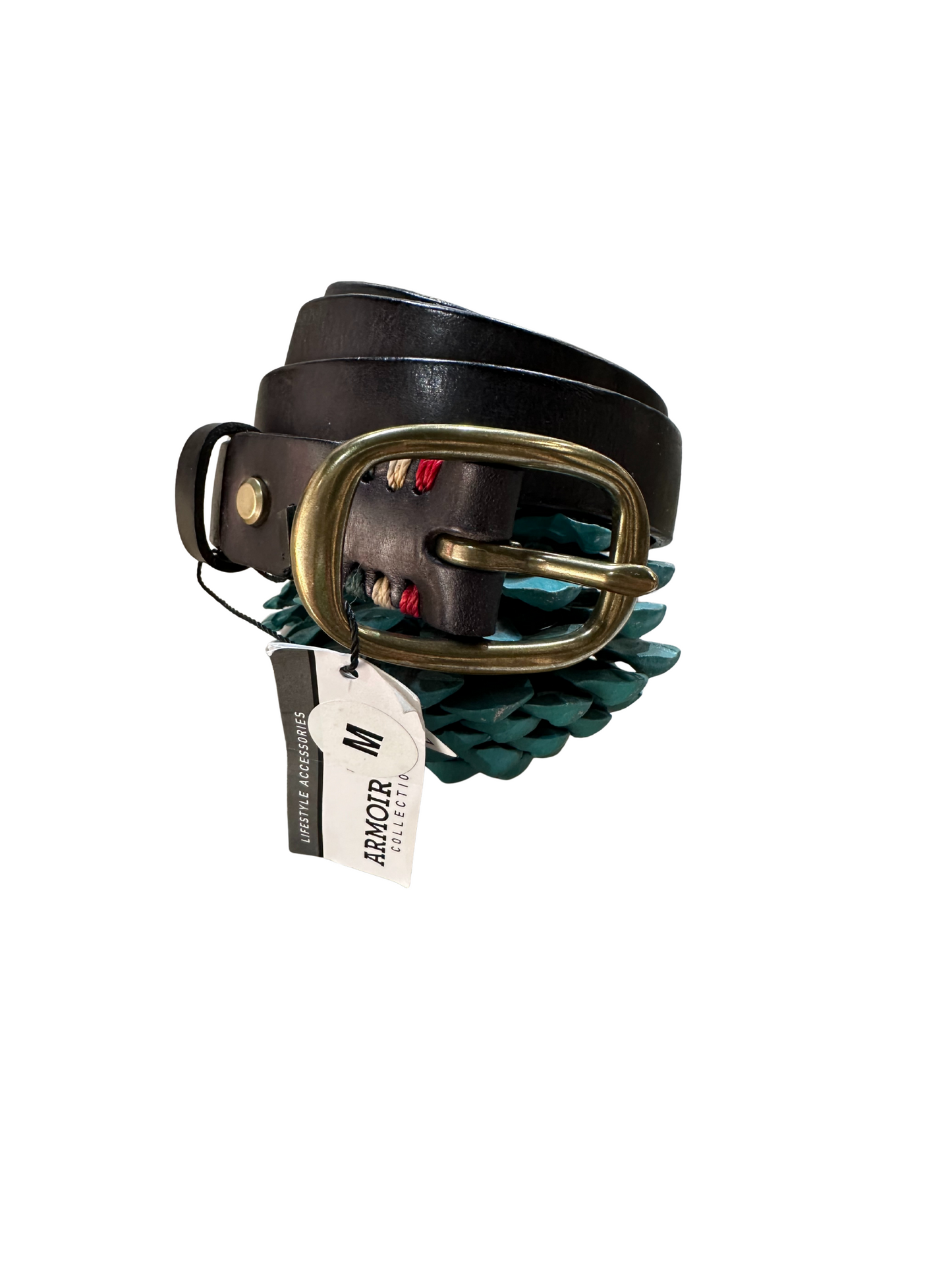THIN BELT W/ BRASS BUCKLE