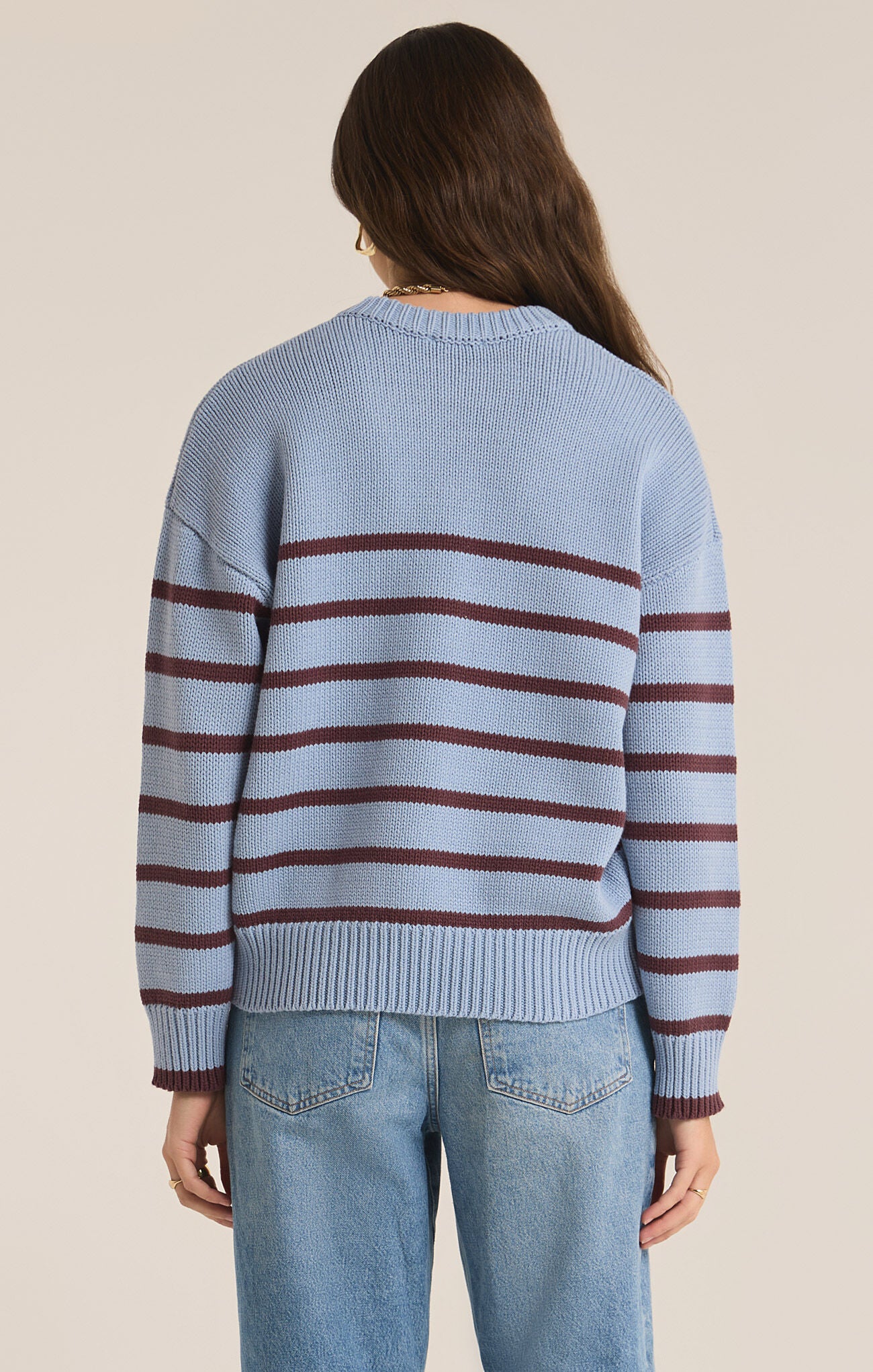 BOYFRIEND STRIPE SWEATER