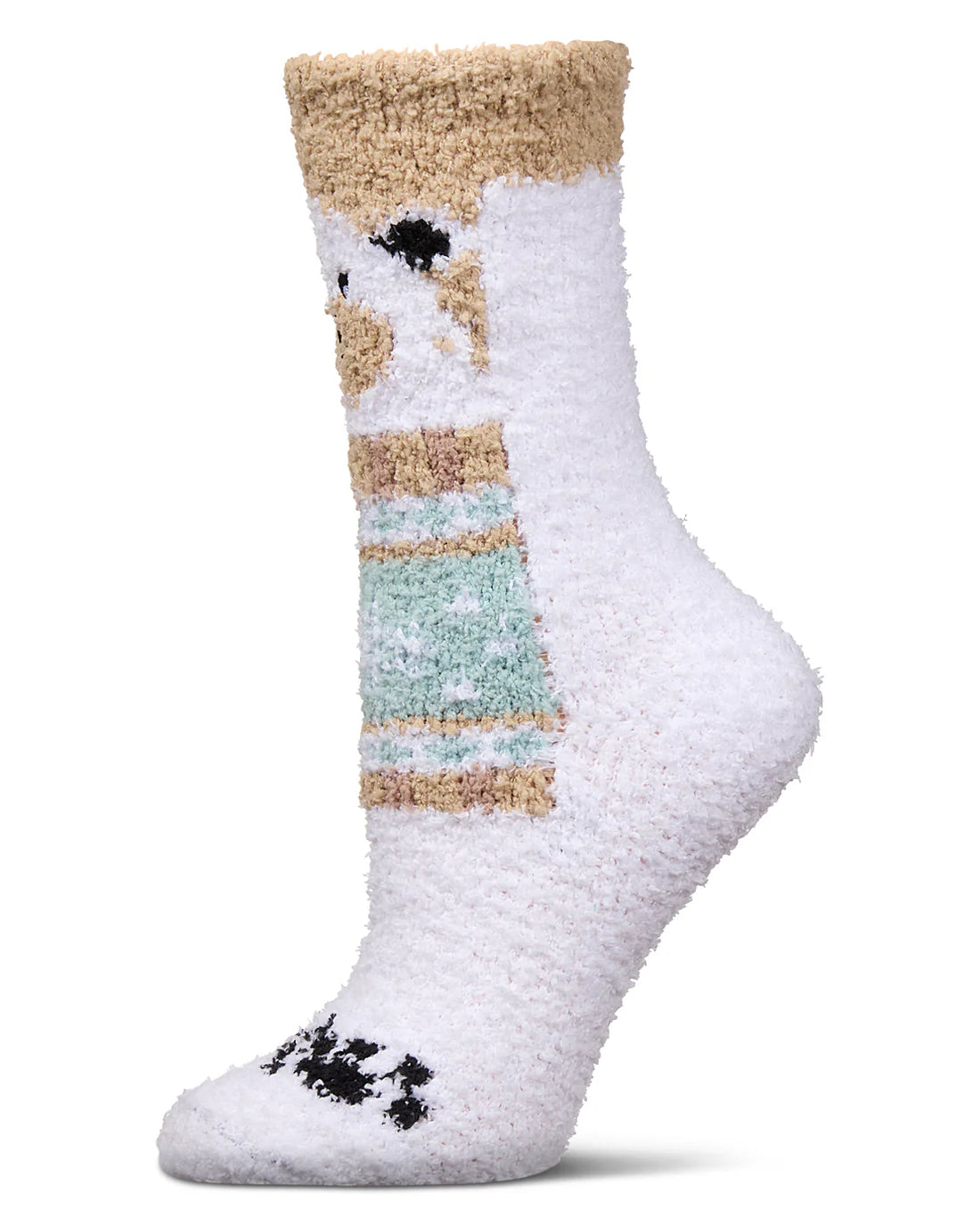 Polar Bear Mistle Toes Cozy Crew Socks