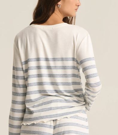HOMETOWN STRIPE LS TOP