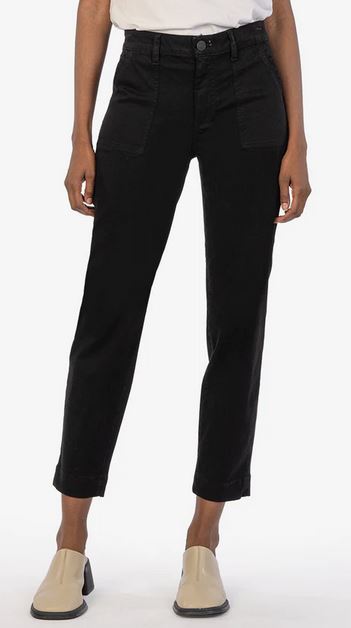 CHRIS HIGH RISE ANKLE SLIM STRAIGHT
LEG PATCH PKT