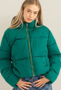WEEKEND READY QUILTED PUFFER JACKET