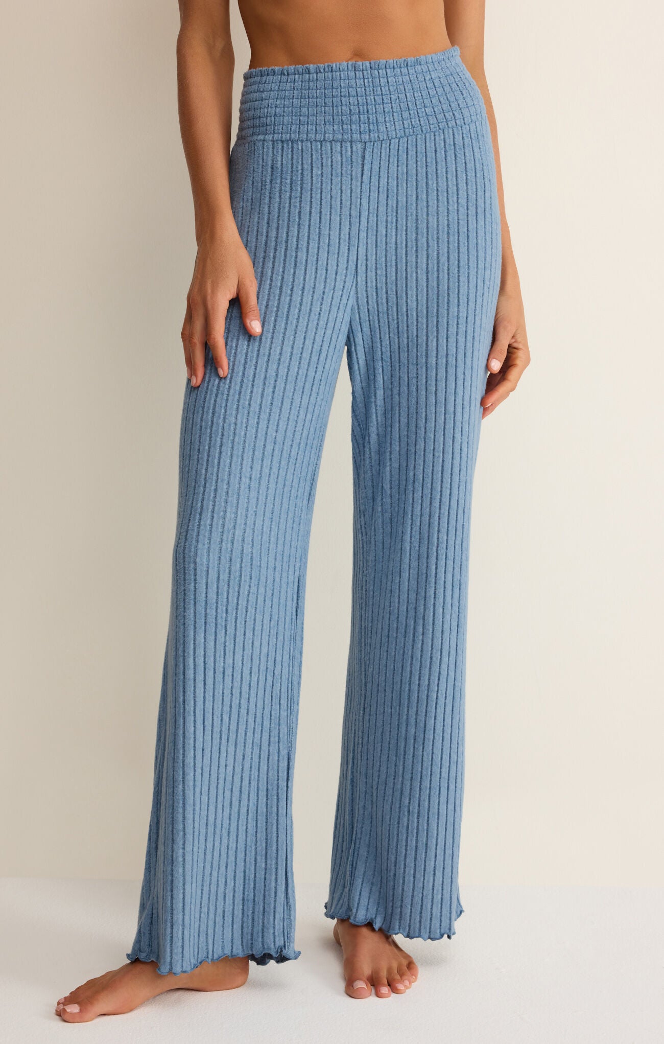 DAWN SMOCKED RIB PANT