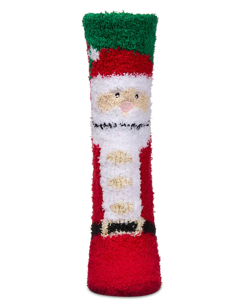 Santa Mistle Toes Cozy Crew Socks
