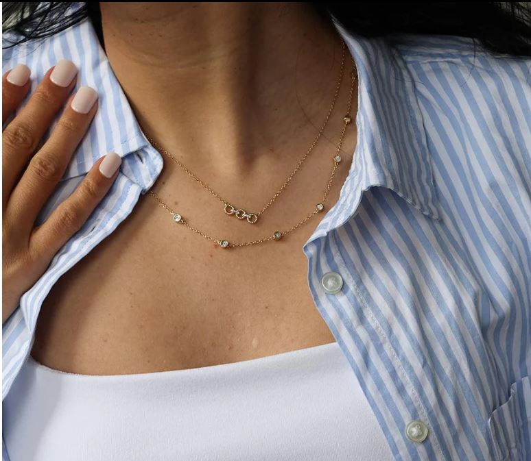 DIAMOND IN THE LOOP CHAIN NECKLACE