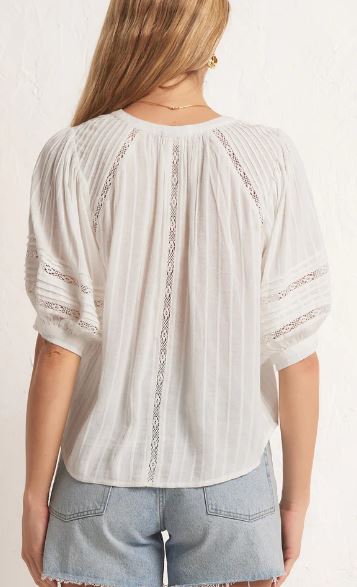 ELLIOT LACE INSET TOP