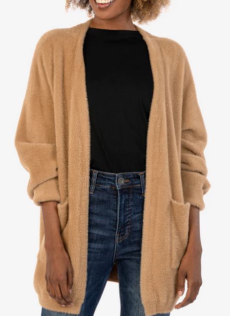 DANA -LONG CARDIGAN W/PATCH
POCKETS