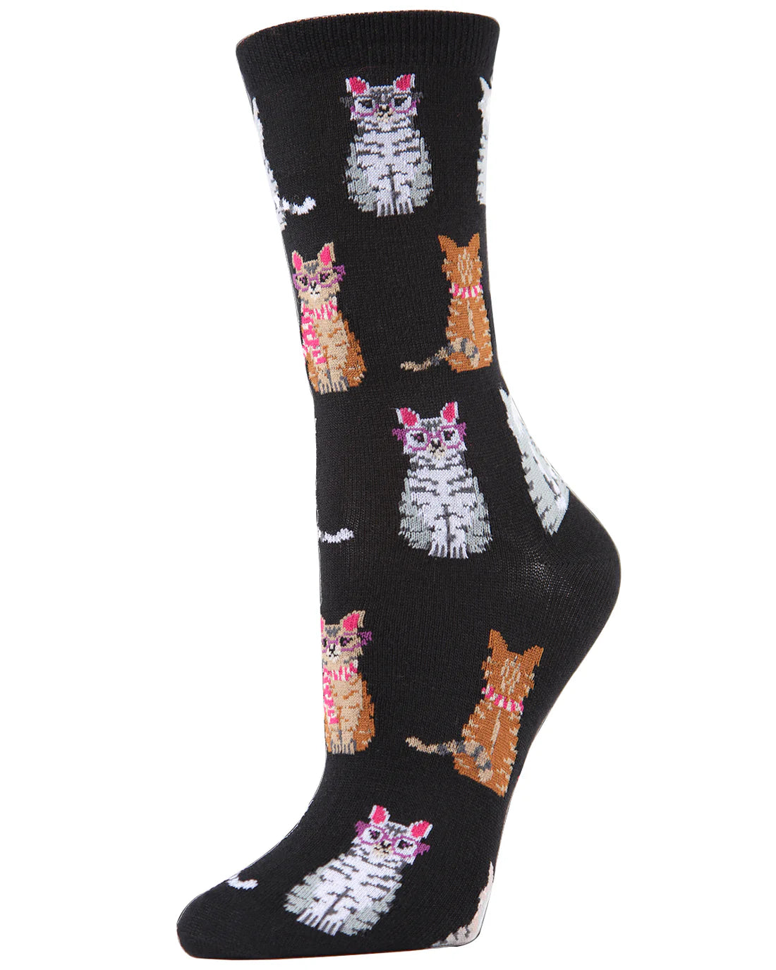 Studious Cats Bamboo Blend Crew Socks