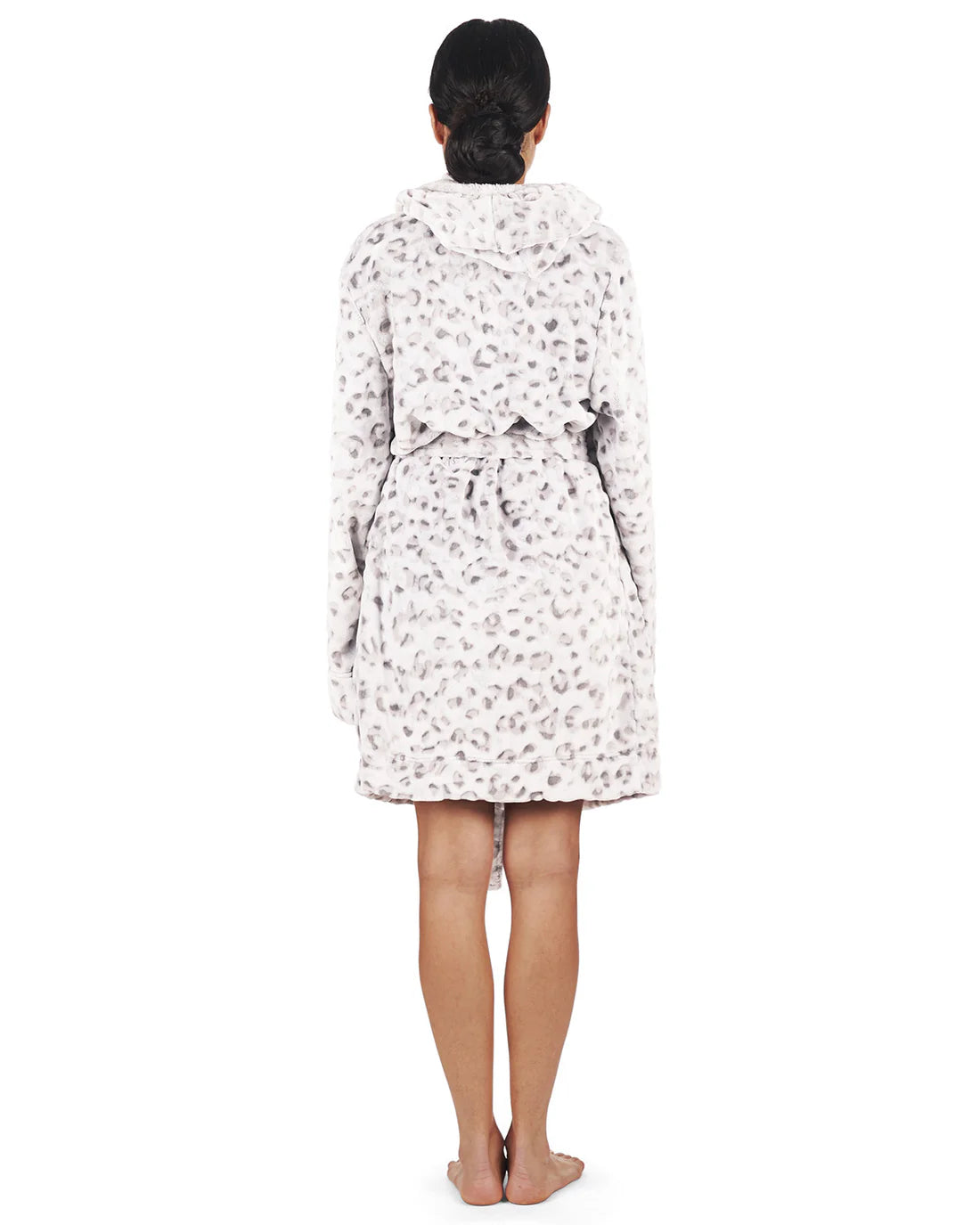 Leopard Print Plush Robe