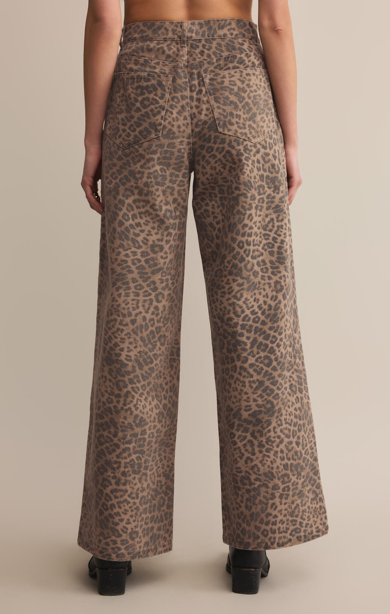 MARLI DENIM LEOPARD PANT