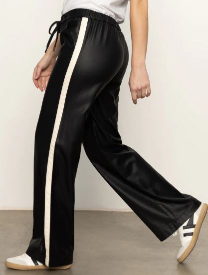 COATED TWILL TRACK PANT