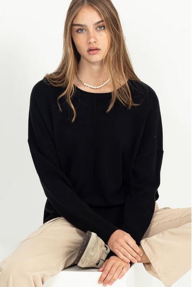 NOT A PLAYER DROP SHOULDER SWEATER