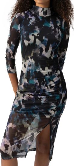 GATHER ME CLOSE MOCK DRESS