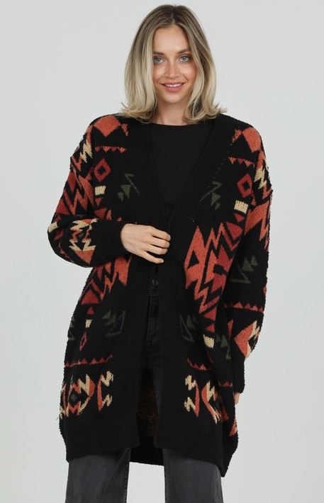 Cozy Aztec Cardigan Sweater