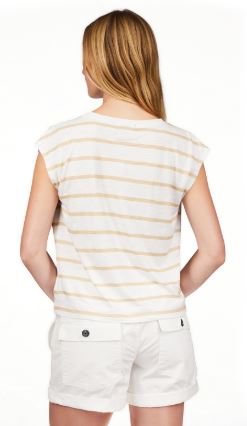 PLEATED MUSCLE TEE