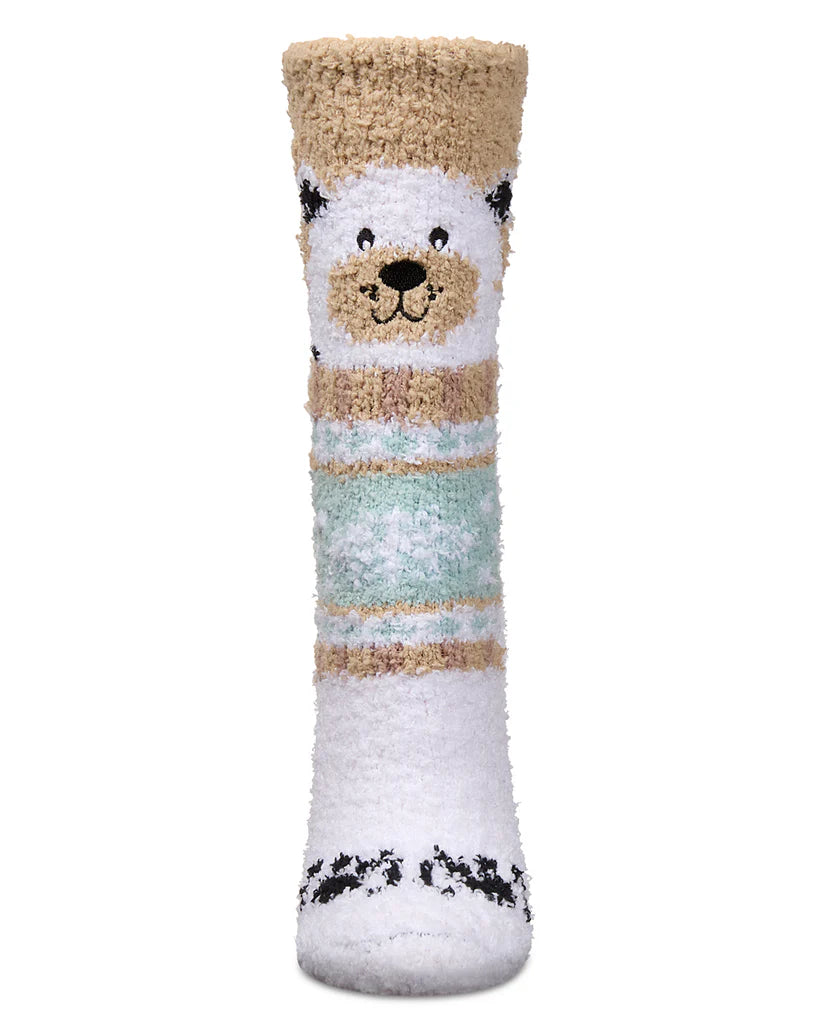 Polar Bear Mistle Toes Cozy Crew Socks