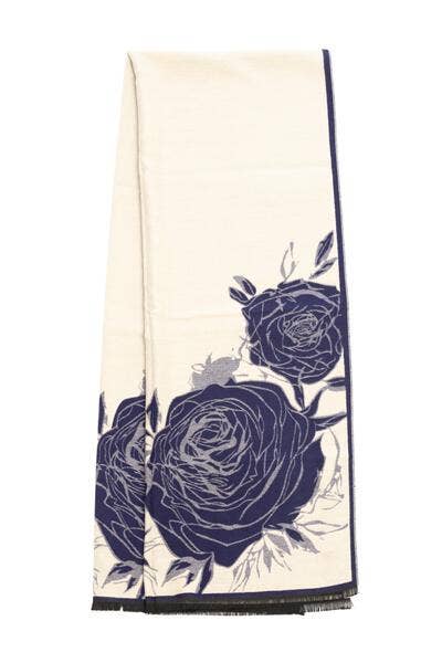 SAACHI - Bold Floral Reversible Scarf