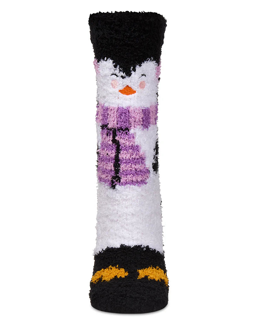 Penguin Mistle Toes Cozy Crew Socks