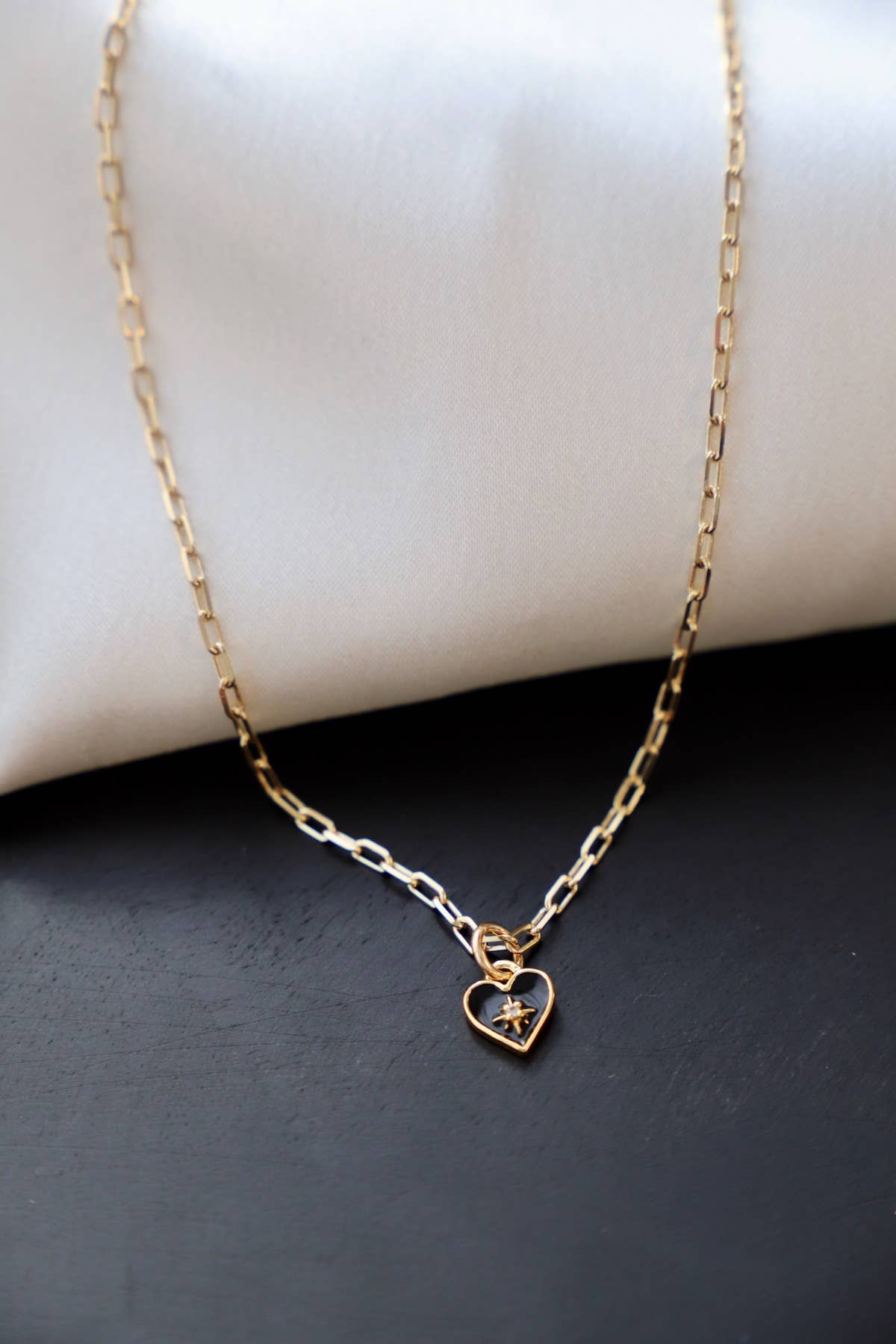 Katie Waltman Jewelry - BLACK HEART NECKLACE