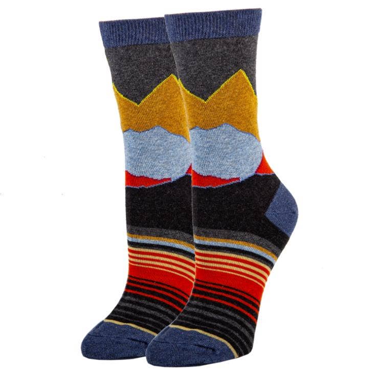 Oooh Yeah/Sock It Up/Oooh Geez Slippers - Midnight Sky's | Women's Premium Cotton Crew Dress Socks