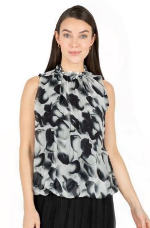 SLEEVELESS BUBBLE TOP